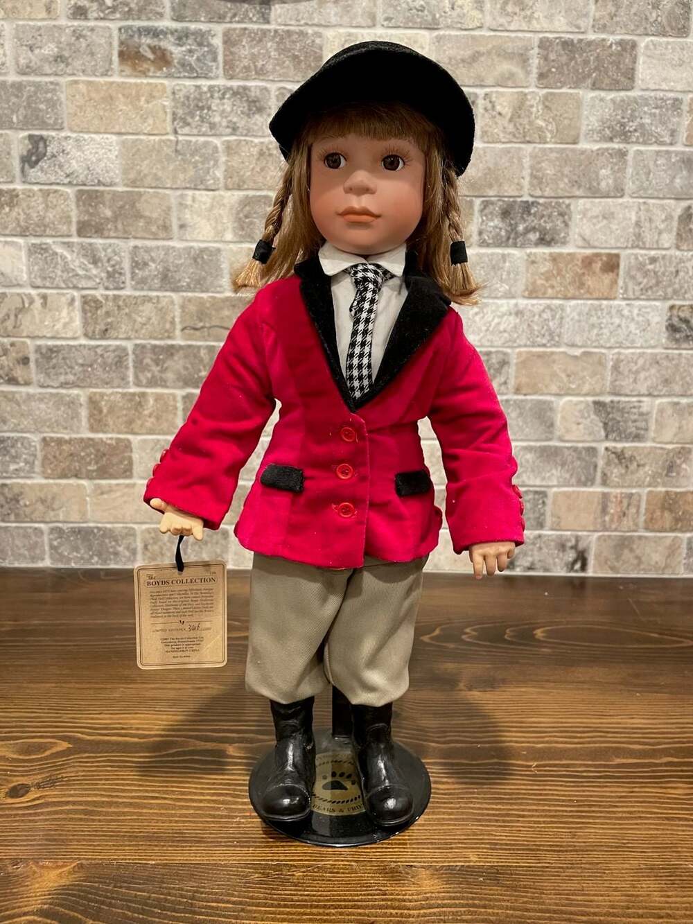 Boyds Collection Ltd Porcelain Doll Equestrian Rider Limited Edition 2001